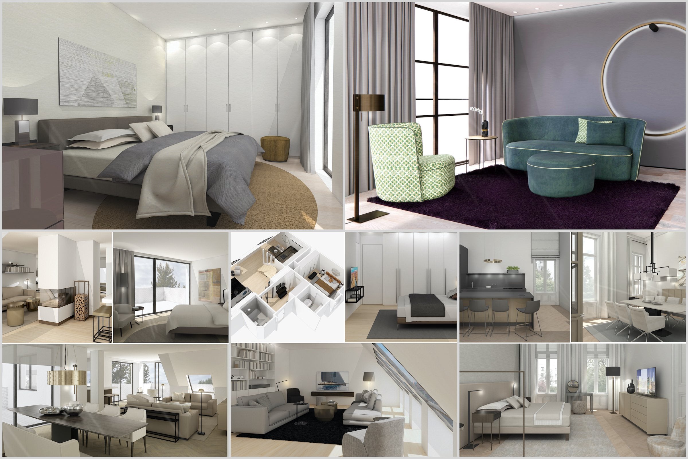 3D interior design visualisation for furniture retail